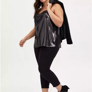 TORRID Liquid Shine Metallic Swing Cami Tank | Size 4